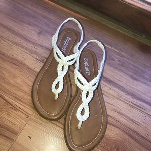 Two sets of sandals